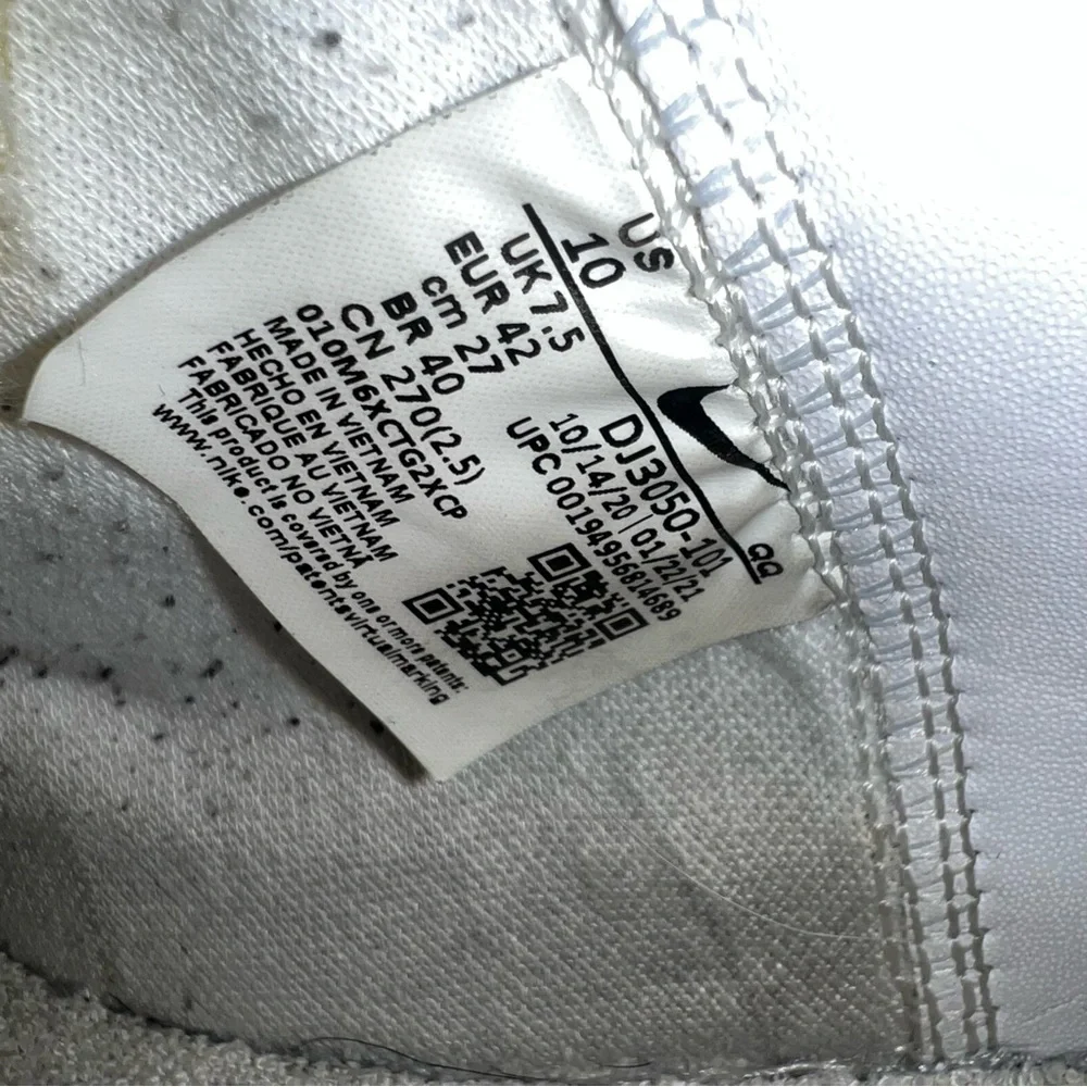 Nike Blazer 77 Mid White and Yellow High-Tops Unisex Mens 8.5, Womens 10